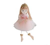 Hasaller Christmas Angel Girl Doll Pendant Hanging Ornament for Xmas Tree Decoration Cloth Wing Festive Home Decor Holiday Scene Props Lightweight Crafted Angel Figurine with String 18×10cm(Pink)