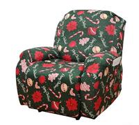 Hasaller Christmas Style All-inclusive Stretch Recliner Cover Christmas Recliner Chair Covers Festive Elastic All-Inclusive Sofa Protector Christmas Tree Pattern Massage Chairs Slipcover(Red Green)