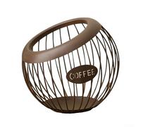 Hasaller Coffee Capsule Pod Storage Basket Coffee Capsule Holders Large Capacity Pod Revolving Storage Stand Organiser Kitchen Coffee Capsule Storage Cup Holder for Bar Snack Storage Rack(Coffee)
