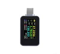Hasaller Current Tester 240W USB-C Voltage and Current Tester Power Detection Instrument with IPS Color Display Realtime Measurement for Charging Performance and Device Testing for Telecom Maintenance