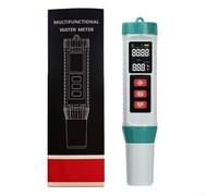 Hasaller Digital 5 in 1 Water Quality Tester with LCD Display for pH Salinity Conductivity and Temperature Portable PH Meter for Swimming Pools Aquariums Drinking Water Coffee