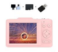 Hasaller Digital Camera 2 8 Inch Screen Digital Video Cameras 4K Video Capture 48MP Photos 16X Digital Zoom Camcorders with Anti Shake Feature And Built In Microphone for Webcam Use(Pink 32G)