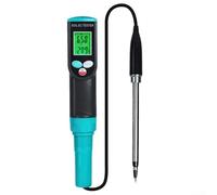 Hasaller Digital Soil Meter 2-in-1 with Backlit LCD for Accurate Conductivity and Temperature Measurement, Waterproof IP67 Soil Tester for Indoor Outdoor Gardening and Farming Plant Care