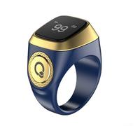 Hasaller Digital Tasbeeh Tasbih Finger Counter Smart Ring Counter Smart Tasbih Ring Muslim Prayer Smart Rings Tasbih Counter Smart Ring Tasbeeh Smart Counter(20mm blue)