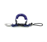 Hasaller Diving Camera Anti-lost Ropes Scuba Diving Safety Lanyard Extendable Di-ving Lanyard Stainless Steel Underwater Tether Spring Coil Snorkeling Dive for BCD Camera Torch(Blue)