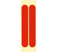 Hasaller Electric Scooter Reflective Safety Stickers for Ninebot Max G2 PVC Waterproof Caution Strips High Adhesion Night Riding Visibility Yellow and Red 8.3 x 1.3 cm Protective(Red)
