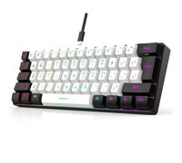 Hasaller Gaming Keyboard Wired Gaming Keyboard Adjustable Footrest Modular Gasket System Custom Mechanical Gaming Keyboard with Knob Doubleshot PBT Keycaps(White)