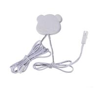 Hasaller Hand Sweep Induction Touch Sensor Switch for Cabinet Wardrobe Low Voltage Lighting 120W 24V Human Body Infrared Control White ABS 48mm
