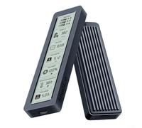 Hasaller Hard Drive Boxes M.2 SSD NVMe Case US-B 3.2 Gen 1 Type C 10Gbps for PCIE SSD Enclosure with Real-Time Health Monitoring Display for SATA Protocol Efficient Data Management(SL-TN26-P)