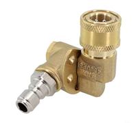 Hasaller High-pressure Water Gun Cleaning Machine 360-degree Elbow Adjustment Accessories Live Joint Quick-plug Conversion Dead Corner Cleaning Joint