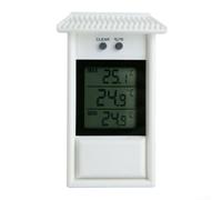 Hasaller Innovative Garden Thermometer Memory Thermometer Outdoor Thermometer for Greenhouse Garden Indoor (white)