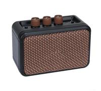 Hasaller Mini Guitar Amps Portable Mini Guitar Amp 5W Electric Guitar Practice Speaker with Clean and Overdrive Channels Blue-tooth Connectivity 7-Hour Battery Life for Home Studio Use