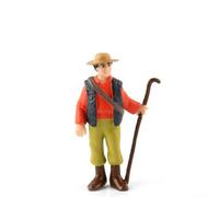 Hasaller Model People Model Trains Farmer Shepherd Painted Figures Simulation Farm Standing People Sand Table Decorations Worker Lifelike Farmers and Shepherd Figures for Model Trains(ZQ 376)