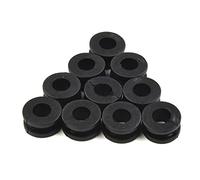 Hasaller Motorcycle Rubber Grommet Mount Set 10Pcs Side Cover Mudguard Fairing Grommets 18.5mm OD 9mm ID Rubber Side Cover Grommet Single Side Panel Fairing Washer for CBR ZX-6R for YZF R1 R6