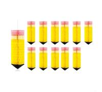 Hasaller Pencil Hanging Paper Lanterns 12Pcs Colorful Preschool Kindergarten Graduation Classroom Ceiling Decor Back to School Lantern First Day of School Birthday Supply 11.9x4.1Inch