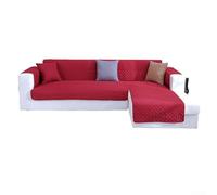 Hasaller Pet Friendly,Waterproof Sofa Cover Protects From Stains, Scratches Chaise Cover Soft Quilted Furniture (53 * 190CM burgundy)