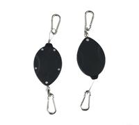 Hasaller Plant Pulleys 2Pcs Retractable Hanging Basket Pulley System Hanging Basket Hooks Hanger Adjustable Pull Down Plant Pulley for Hanging Basket and Bird Feeder Rise and Fall