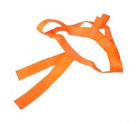 Hasaller Polyester Tie Down Strap with Heavy-Duty Ratchet for Motorcycle Rear Wheel Lashing System Black Red Orange 2-Pack for Electric Scooters and Unicycles(Orange)