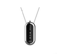 Hasaller Portable Air Purifier for Rapid Air Purification with Negative Ion Generator Compact 80x35x23mm Lightweight 48g ABS Plastic for Travel Camping Hiking Outdoor Use(Silver)