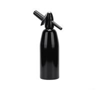 Hasaller Portable Carbonated Water Makers Home Beverage Machine Sparkling Drink Dispenser with Aluminum Body for Kitchen Counter 33x9.5x9.5cm(Black)