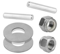 Hasaller Prop Nut Kit for Minn Kota Trolling Motor MKP-34 Shear Pin Replacement Parts Drive Pins Weedless Wedge 1/2 Inch