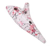 Hasaller Resin Ocarinas 12 Hole Musical Wind Instrument Professional Alto C Tone Traditional Folk Flute with Carry Bag for Study Performance(Blossom)