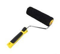 Hasaller Roller Brush 9Inch Multifunctional Wall Brush Putty Roller Long-Haired Elastic Roller Brush Manual Applying Putty Roller Brush for Applying Putty and Rolling Plaster Compound Roller(Black)