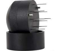 Hasaller Stainless Steel Coffee Distribution Needle with 8 Prongs Anti Clumping Tool for Espresso Grounds Stirrer Black(51MM)