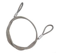 Hasaller Steel Wire Rope with Aluminium Sleeve Compaction 1m for Gym Rigging Boat Yacht Pulley System Fitness Training Cable 6mm 8mm 10mm 12mm 14mm 16mm(14mm*1m)