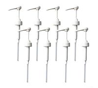 Hasaller Syrup Pump Head Set for Coffee Shops and Home Beverage Stations 8 Pack Hand Press Bottle Nozzles in PP Material Fits 8cc 10cc 15cc and 20cc Measures for Dispensing Coffee(8CC)