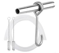 Hasaller Syrup Taps Set Stainless Steel Ma-ple-Syrup Taps Set Tree S-ap Spiles Spouts Tree S-ap Tapping Tools Ma-ple-Tree Tap Spiles Maple-Syrup Tapping Kit for Making Ma-ple Syrup(Package 1)
