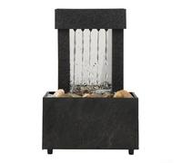 Hasaller Tabletop Fountain with Light Battery/USB Operated Mini Indoor Water Fountain Feature Zen Meditation Fountain Decor Sound Relaxation Fountain Ornament for Home Office Bedroom Table