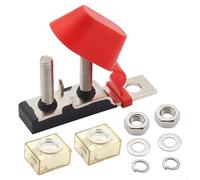 Hasaller Terminal Block Distribution Kit M8 Terminals Mount Distribution Block 58V Waterproof Fuse Holder Battery Terminal Assembly Kit 30A-300A Battery Terminal Distribution Block for Car Boat(250A)