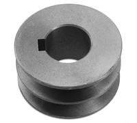 Hasaller V Belt Pulley Motor Accessory, A Type Slot Cast Iron Pulley Double Groove Cast Iron Pulley(50x31x19mm)