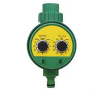 Hasaller Watering Timers Electronic Garden Irrigation Water Timers Automatic Programmable Irrigation Hose Timer Dual Dial Watering Timer Controller Garden Sprinkler Hose Faucet Ti-mer