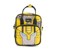 Hasbro Bag, Crossbody, Transformers Bumble Bee Character Face and Text Yellow Black, Vegan Leather