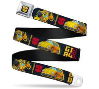 Hasbro Belt, Seatbelt Buckle Belt, Transformers Generations Bumblebee G1 84 Poses Autobot Icon, Adjustable