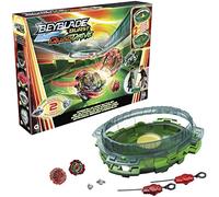 Hasbro Beyblade Burst QuadDrive Interstellar Drop Battle Set - Beystadium Arena, 2 Spinning Tops and 2 Starters, from 8 Years, Multicoloured