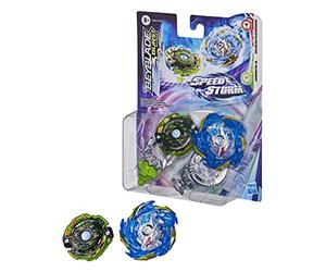 Hasbro Beyblade Burst Surge Speedstorm Battle Pack Twin Packs - Evo Helios Blazebringer and Jormuntor J6