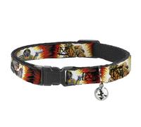 Hasbro Breakaway Cat Collar | GI Joe Retro Footloose Flash Air Tight Character File Card Durable Adjustable Bell ID Tag Ring