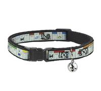 Hasbro Breakaway Cat Collar | Monopoly British UK Game Board Space Blocks Durable Adjustable Bell ID Tag Ring
