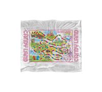 Hasbro Candy Land Board Silky Touch Super Soft Throw Blanket 152 x 127 cm in White Hasbro White 152 x 127 cm