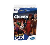Hasbro Gaming Cluedo Grab and Go Game, Portable Game for 3-6 Players, Travel Game for Kids - English Version