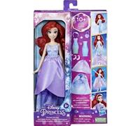 Disney Hasbro Princess Princesses Life Doll Model Ariel, 10 Outfit Combinations, Toy for Children from 3 Years and Above F4624 Multi-Coloured