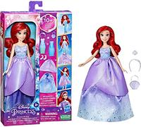 Disney Hasbro Princess Princesses Life Doll Model Ariel, 10 Outfit Combinations, Toy for Children from 3 Years and Above F4624 Multi-Coloured