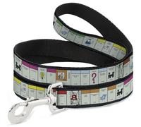 Hasbro Dog Leash | Monopoly British UK Game Board Space Blocks Durable Stylish For Walks