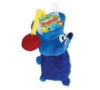 Hasbro Hungry Hungry Hippos Squeak and Tug Plush Dog Toy, 17-Inch Durable Toy for Dogs, Blue/Yellow/Red