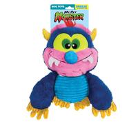 Hasbro My Pet Monster Plush Dog Toy, 10-Inch Squeaker and Crunch Interactive Toy, Blue