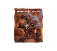 Hasbro Dungeons And Dragons Player's Handbook Art Blanket 152 X 127 Cm In White White