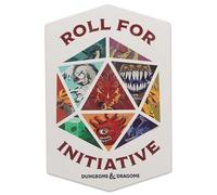 Hasbro Dungeons and Dragons Roll for Initiative Wood Wall Decor - Bold D&D Sign for Game Room or Office
